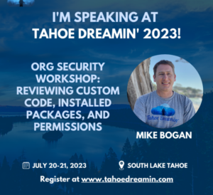 Org security workshop: Reviewing custom code, installed packages, and permissions
